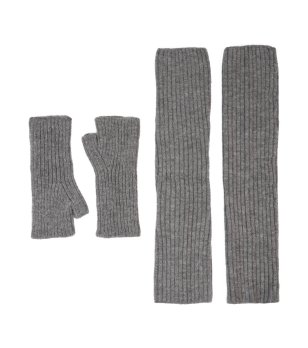 Сив комплект от ръкавици и гети COBEY снимка