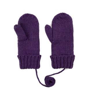 Лилави ръкавици с един пръст и с шнур TRINA снимка