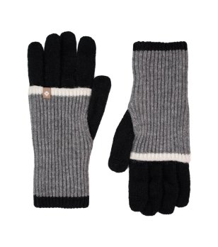 Ръкавици в черно, графит и екрю AXEL снимка