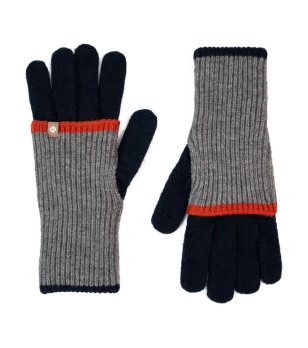 Еластични ръкавици в тъмносиньо, графит и червено Axel снимка