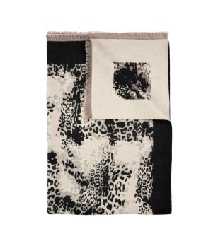 Шал в черно и бежово с животински десен Ceres снимка