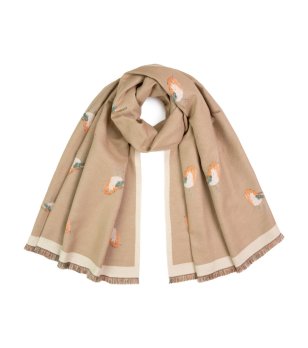 Бежов шал с животински десен Venus снимка