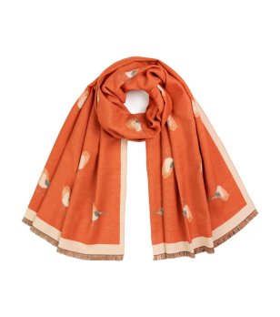 Шал в оранжево с животински десен Venus снимка