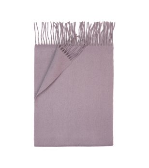 Лавандулов вълнен шал с ресни Asteria снимка