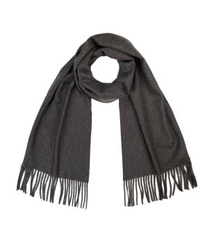 Шал в графитено сиво Hanky с ресни снимка