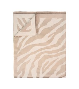 Светлобежов шал с животински десен Allure снимка