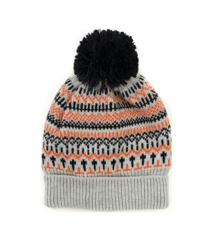 Шапка в сиво и оранжево LAPPI снимка