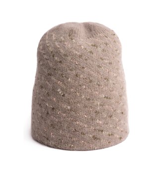 Бежова шапка Lorne двуслойна снимка