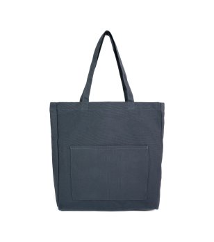 Памучна чанта тип шопер в цвят графит Robin снимка