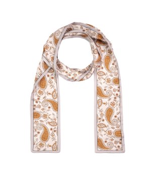 Лента за коса в екрю и горчица Oriental Vibes снимка