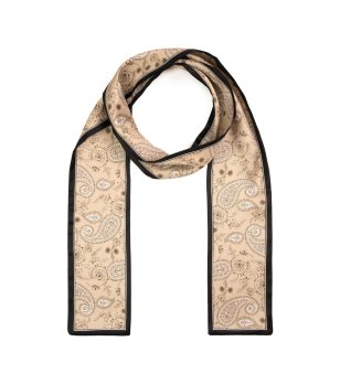 Лента за коса в екрю с черен кант ORIENTAL VIBES екрю снимка