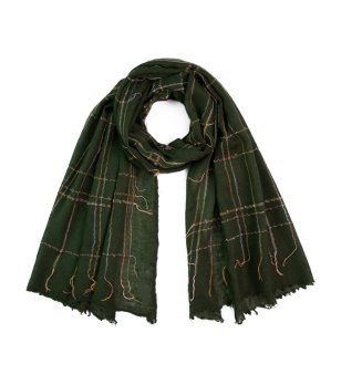 Зелен шал на каре MORGAN снимка