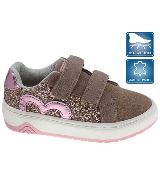 Розови сникърси с велкро снимка