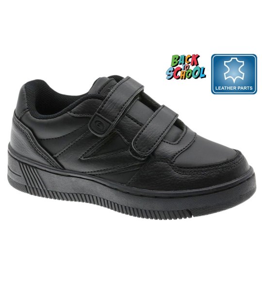 Черни ежедневни детски сникърси с велкро и подсилен връх снимка