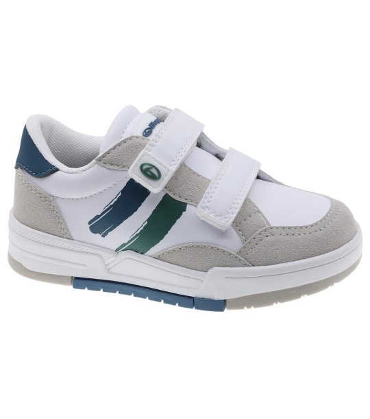 Бели детски сникърси с велкро снимка