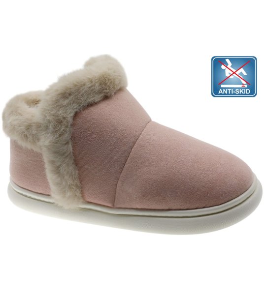 Юношески розови пантофи с нехлъзгаща се подметка снимка