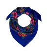 Сапфирено син шал фолклорни мотиви FOLKY MOOD-3 снимка