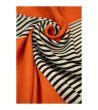 Дамски шал в оранжево и бежово MINIMAL STRIPES-3 снимка
