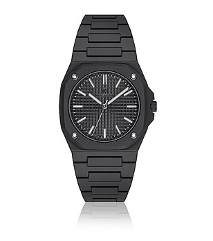 Мъжки черен кварцов часовник снимка