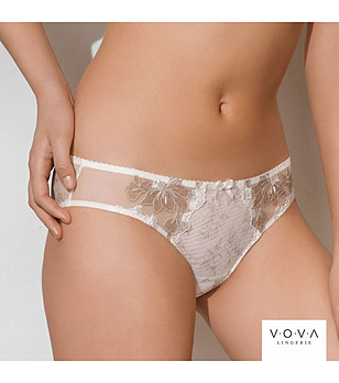 Класически бикини в цвят слонова кост ARIA снимка