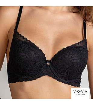 Черен сутиен с повдигащ ефект PATRICE снимка