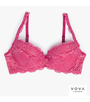 Розов сутиен push-up SNEZANA  снимка