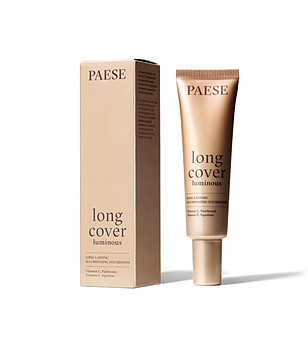 Дълготраен озаряващ фон дьо тен Long Cover Luminous Nude 30 мл снимка