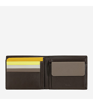 Тъмнокафяв мъжки кожен портфейл Tazio с RFID защита снимка