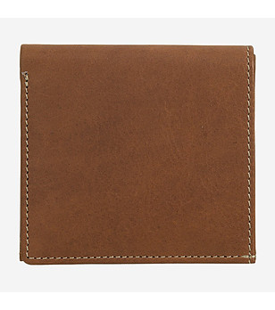 Кафяв мъжки портфейл с монетник Julеs снимка