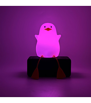 Многоцветна нощна лампа с таймер DUCKY LAMP снимка