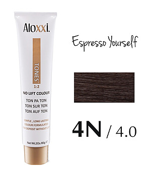 Безамонячна боя за коса Aloxxi Tones - 4N - Espresso Yourself 60 гр снимка