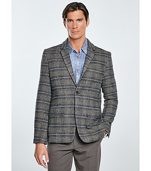 Мъжко сако на каре FILO снимка