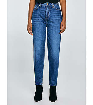 Сини дамски дънки с висока талия Silla снимка