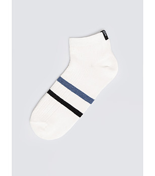 Мъжки къс чорап с контрастни кантове FOOTLETS MEN снимка