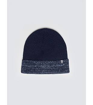 Тъмносиня мъжка зимна шапка IGNACE  снимка