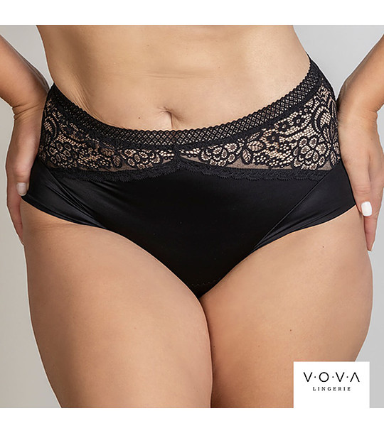 Черни бикини с висока талия и дантела PATRICE снимка