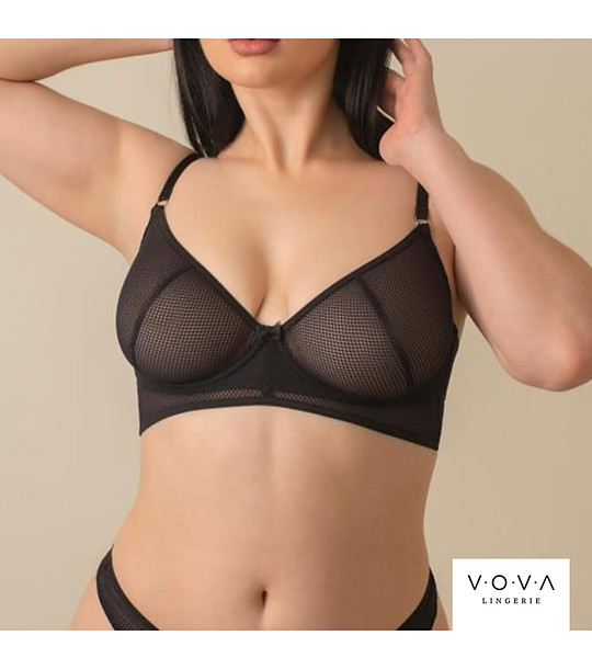 Черен сутиен с меки чашки SIVA снимка