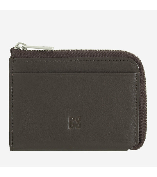 Кафяв мъжки портфейл с RFID защита снимка