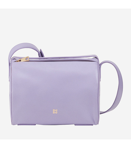 Дамска кожена чанта в лилаво Ethel снимка