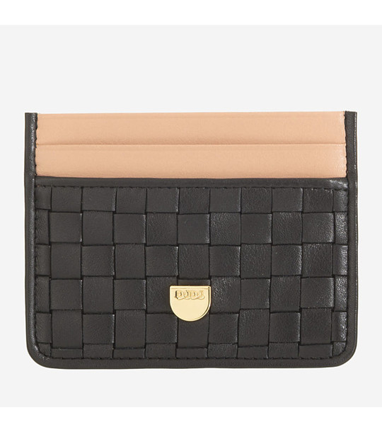 Картодържател в черно и бежово с плетена текстура Svalbard снимка