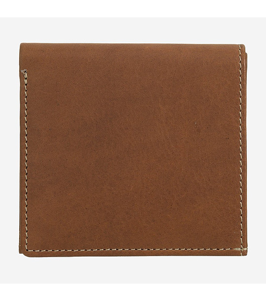 Кафяв мъжки портфейл с монетник Julеs снимка