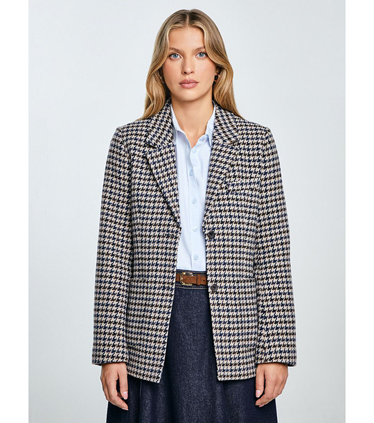 Дамско сако на каре NEIDA с вълна снимка