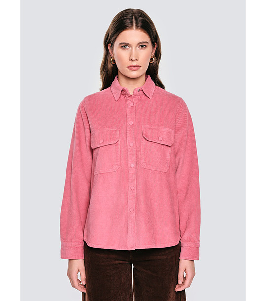 Памучна риза от кадифе в розово ONINO  снимка