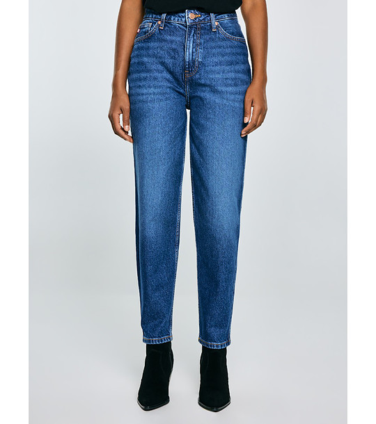 Сини дамски дънки с висока талия Silla снимка