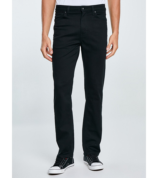 Черни прави мъжки памучни дънки Toros снимка