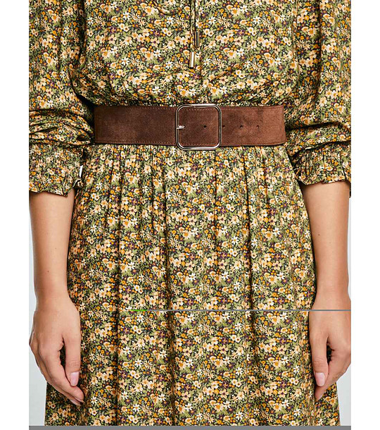 Кафяв колан от естествена кожа GELTA  снимка