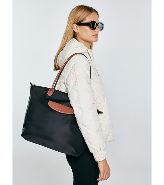 Дамска черна чанта с дълги дръжки NAIRA  снимка