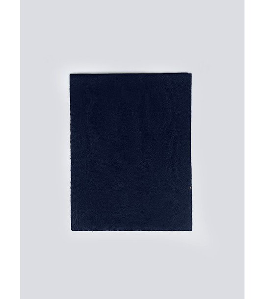 Тъмносин унисекс шал  снимка