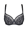 Черен сутиен с бродерия Angel-2 снимка