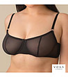 Черен сутиен без подплънки SIVA-0 снимка